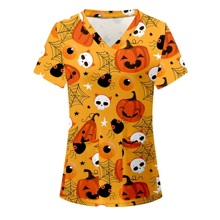 Women Scrubs Top Nurses Clothing Working Uniform Top Care Workwear Fashion Printed V-Neck Pocket Short Sleeve T-Shirt Top
Women Scrubs Top Nurses Clothing Working Uniform Top Care Workwear Fashion Printed V-Neck Pocket Short Sleeve T-Shirt Top