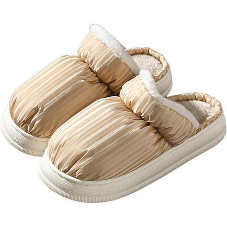 CoCopeaunts Winter Thick Sole Plush Slippers for Women Men Memory Foam Warm Water-Resistant House Slipper
CoCopeaunts Winter Thick Sole Plush Slippers for Women Men Memory Foam Warm Water-Resistant House Slipper
