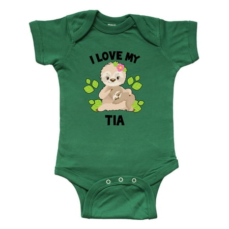 Inktastic Cute Sloth I Love My Tia with Green Leaves Gift Baby Boy or Baby Girl Bodysuit
Inktastic Cute Sloth I Love My Tia with Green Leaves Gift Baby Boy or Baby Girl Bodysuit