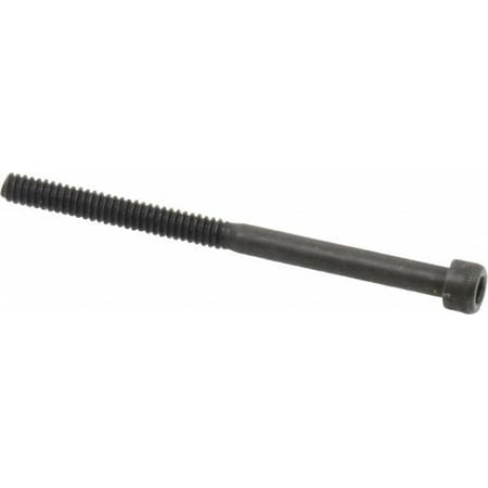 Holo-Krome #6-32 UNC Hex Socket Cap Screw Alloy Steel Black Oxide Partially Threaded 2 Length Under Head