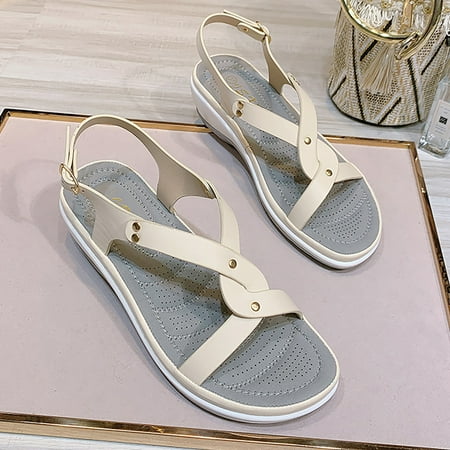 Cathalem Women s New Wedge Heel Solid Round Head Beach Sandals Sandals for Women A 9
Cathalem Women s New Wedge Heel Solid Round Head Beach Sandals Sandals for Women A 9