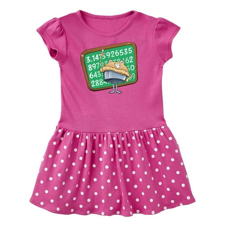 Inktastic Pie Writing Pi on Chalkboard Gift Toddler Girl Dress