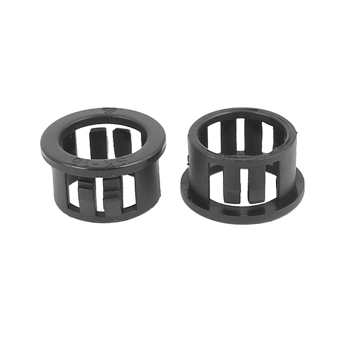 100pcs 16mm Mounted Dia Snap in Cable Bushing Grommet Protector Black