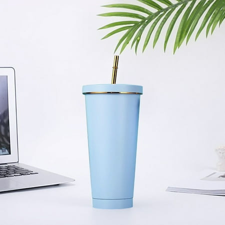 Double Layer Stainless Steel Portable Edged Insulation Cup Creative Straw Cup Durable Paint 500ML
Double Layer Stainless Steel Portable Edged Insulation Cup Creative Straw Cup Durable Paint 500ML
