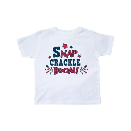 Inktastic 4th of July Snap Crackle Boom with Red and White Fireworks Gift Toddler Boy or Toddler Girl T-Shirt
Inktastic 4th of July Snap Crackle Boom with Red and White Fireworks Gift Toddler Boy or Toddler Girl T-Shirt