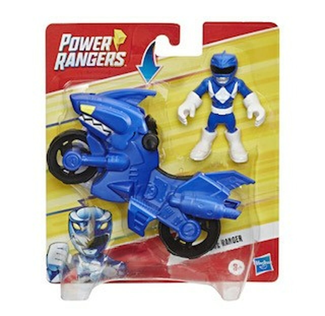 Buy Power Rangers Playskool Heroes Blue Ranger Figure Vehicle Online