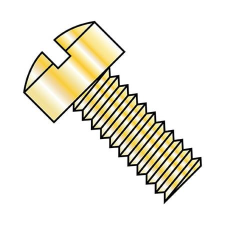 10-24X5/8 Slotted Fillister Head Machine Screw Fully Threaded Zinc Yellow (Pack Qty 7 000) BC-1010MSLY
10-24X5/8 Slotted Fillister Head Machine Screw Fully Threaded Zinc Yellow (Pack Qty 7 000) BC-1010MSLY