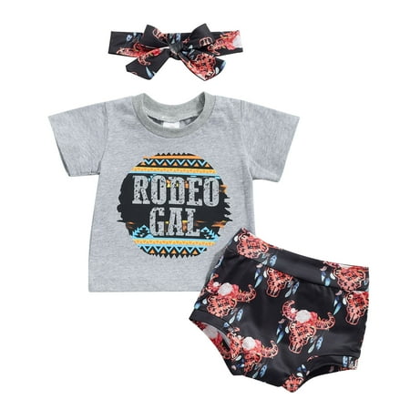 Baby Girls Shorts Set Short Sleeve Letters Print T-shirt with Cow Head Print Shorts and Hairband(6-24Months)
Baby Girls Shorts Set Short Sleeve Letters Print T-shirt with Cow Head Print Shorts and Hairband(6-24Months)