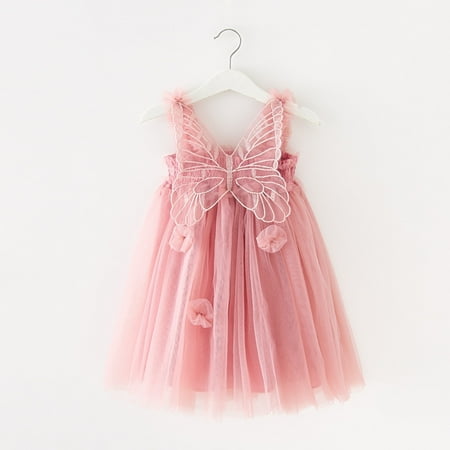 WHLBF Toddler Kids Baby Girls Dress Cute Summer Mesh Elegant Flower Wing Suspenders Skirt Hot Pink 2-3Years(2-3Years)
WHLBF Toddler Kids Baby Girls Dress Cute Summer Mesh Elegant Flower Wing Suspenders Skirt Hot Pink 2-3Years(2-3Years)