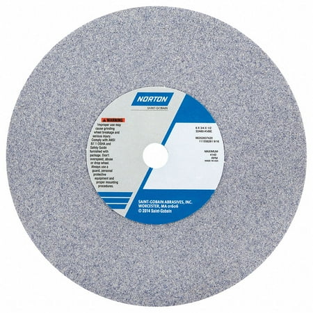 Norton Abrasives Grinding Wheel T1 6x3/4x1/2 AO 60G PK5 66252837420
