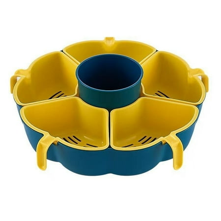 Multifunctional Rotating Drain Basket Filter Plastic Vegetable Basket Hot Pot Storage Tray Fruit Tray Tray Yellow
Multifunctional Rotating Drain Basket Filter Plastic Vegetable Basket Hot Pot Storage Tray Fruit Tray Tray Yellow