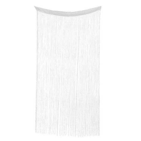 Sparkling Straight Line Tassel Divider Decoration String Curtain White