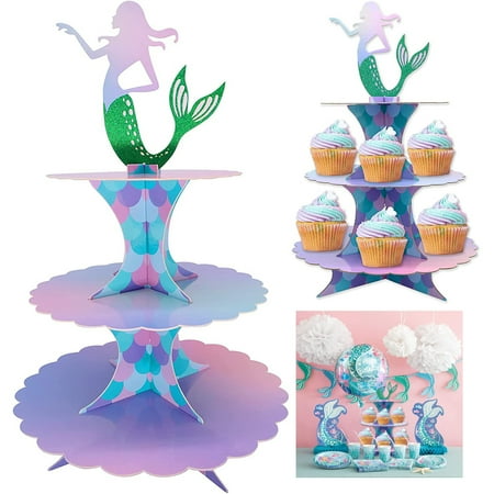 LNGOOR Mermaid Cake Stand 3 Tier Mermaid Party Supplies Cupcake Stand Mermaid Party Decoration Mermaid Theme Party Baby Shower Birthday Party Supplies
LNGOOR Mermaid Cake Stand 3 Tier Mermaid Party Supplies Cupcake Stand Mermaid Party Decoration Mermaid Theme Party Baby Shower Birthday Party Supplies