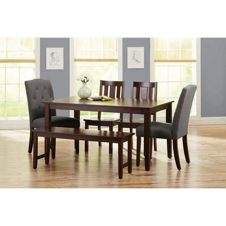 Better Homes and Gardens 6-Piece Dining Set, Gray