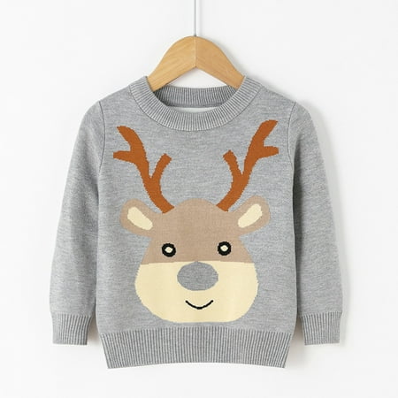Child Sweater Toddler Boys Girls Christmas Deer Print Warm Knitted Long Sleeve Xmas Tops Knitwear Cardigan Coat
Child Sweater Toddler Boys Girls Christmas Deer Print Warm Knitted Long Sleeve Xmas Tops Knitwear Cardigan Coat