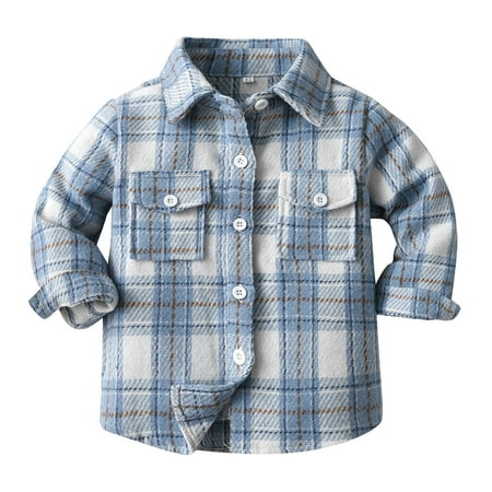 Dpytoraw Toddler Boys Girls Shirt Coat Jacket Plaid Long Sleeve Kids Lapel Button Tops Outwear Size 6-7 Years
Dpytoraw Toddler Boys Girls Shirt Coat Jacket Plaid Long Sleeve Kids Lapel Button Tops Outwear Size 6-7 Years