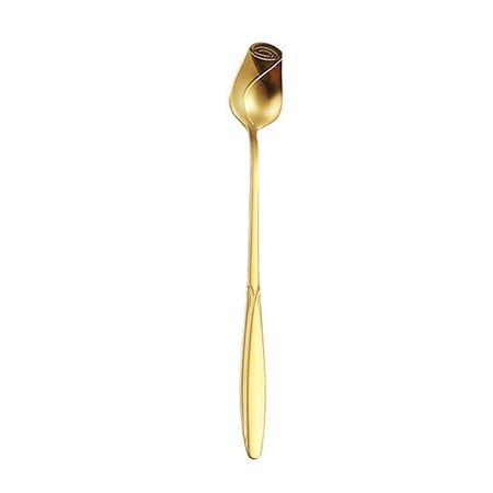 Temacd Long Handle Grip Food Grade Coffee Teaspoon Stainless Steel Rose Flower Stirring Spoon Kitchen Gadgets Golden
Temacd Long Handle Grip Food Grade Coffee Teaspoon Stainless Steel Rose Flower Stirring Spoon Kitchen Gadgets Golden