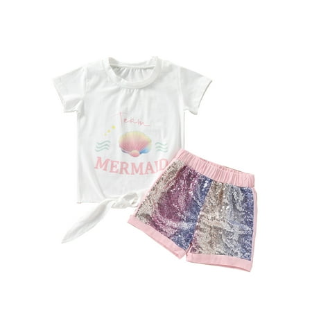 ZIYIXIN Toddler Baby Girls Sequin Shorts Outfits Short Sleeve T-Shirt Tops Elastic Waist Shorts Pants Summer Clothes White 3-4 Years
ZIYIXIN Toddler Baby Girls Sequin Shorts Outfits Short Sleeve T-Shirt Tops Elastic Waist Shorts Pants Summer Clothes White 3-4 Years