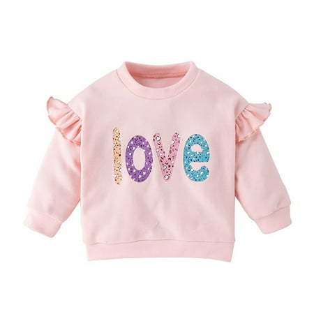 ZMHEGW Toddler Kids Toddler Baby Girls Letter Print Long Sleeve Tops Warm Fall Winter Clothes
ZMHEGW Toddler Kids Toddler Baby Girls Letter Print Long Sleeve Tops Warm Fall Winter Clothes