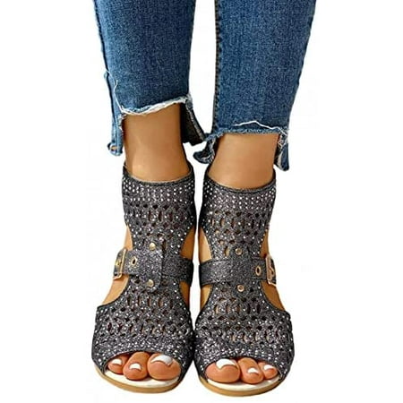 Cute Sandals for Women Summer Crystal Flat Set with Strap Hollow Open Toe Flip-Flop Comfy Slim Roman Shoes 7
Cute Sandals for Women Summer Crystal Flat Set with Strap Hollow Open Toe Flip-Flop Comfy Slim Roman Shoes 7