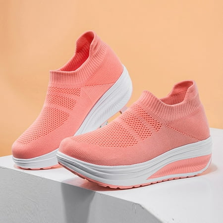 WANYNG Sports Shoes Running Slip-On Light Shoes Shoes Women Breathable Mesh Women s casual shoes