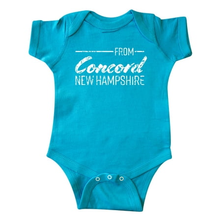 Inktastic From Concord New Hampshire in White Distressed Text Gift Baby Boy or Baby Girl Bodysuit
Inktastic From Concord New Hampshire in White Distressed Text Gift Baby Boy or Baby Girl Bodysuit