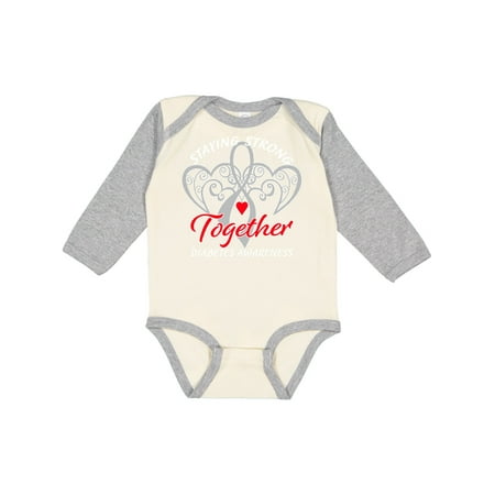 Inktastic Diabetes Awareness Gray Ribbon Red Heart Gift Baby Boy or Baby Girl Long Sleeve Bodysuit
Inktastic Diabetes Awareness Gray Ribbon Red Heart Gift Baby Boy or Baby Girl Long Sleeve Bodysuit
