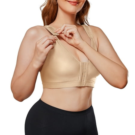 Molutan Women Post Surgical Bra Front Closure Zip Hooks Sports Bras Racerback Support Wirefree Adjustable Straps(Beige M)
Molutan Women Post Surgical Bra Front Closure Zip Hooks Sports Bras Racerback Support Wirefree Adjustable Straps(Beige M)