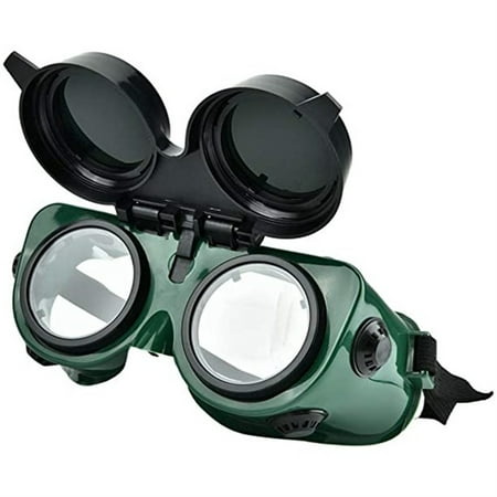 JUNWELL Flip Up Front Welding Goggles Safety Eye Protection Welder Goggles with 50 mm Lens Protective Glasses Used for Welding Soldering Torching Brazing Metal Cutting
JUNWELL Flip Up Front Welding Goggles Safety Eye Protection Welder Goggles with 50 mm Lens Protective Glasses Used for Welding Soldering Torching Brazing Metal Cutting