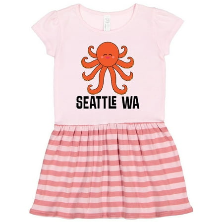 Inktastic Seattle Octopus Washington Vacation Gift Toddler Girl Dress