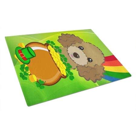 Caroline s Treasures Chocolate Brown Poodle St. Patrick s Day Glass Cutting Board Large
Caroline s Treasures Chocolate Brown Poodle St. Patrick s Day Glass Cutting Board Large