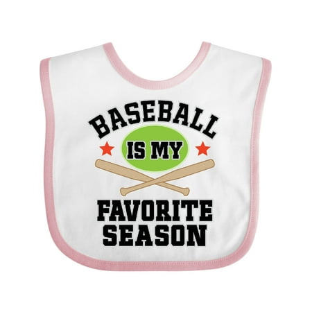 Inktastic Baseball is My Favorite Season Gift Baby Boy or Baby Girl Bib
