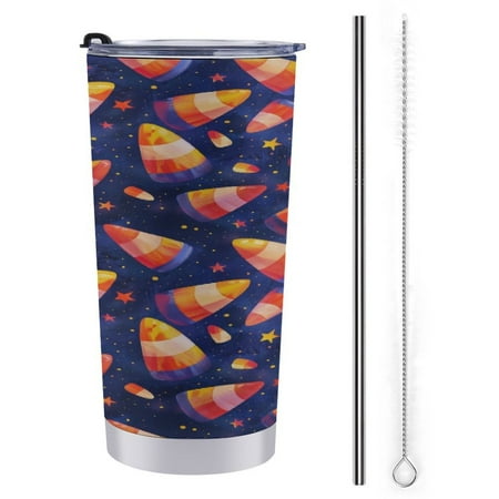 ZHANGS Colorful Candy Corn Halloween Starscape-3 Coffee Tumbler Insulated Tumbler Cups with Lid and Straws Leak Proof Stainless Steel Coffee Thermos Mug for Hot/Cold Travel Car
ZHANGS Colorful Candy Corn Halloween Starscape-3 Coffee Tumbler Insulated Tumbler Cups with Lid and Straws Leak Proof Stainless Steel Coffee Thermos Mug for Hot/Cold Travel Car