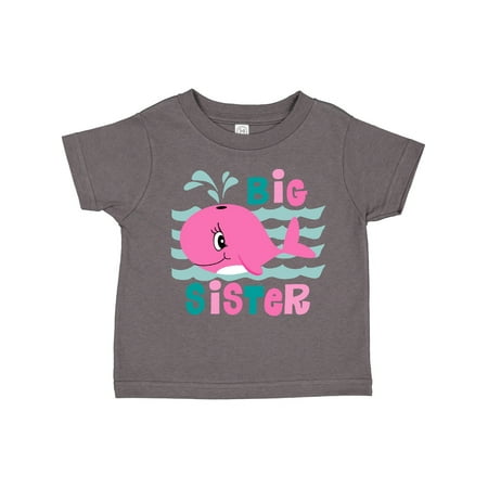 Inktastic Whale Big Sister Gift Toddler Toddler Girl T-Shirt