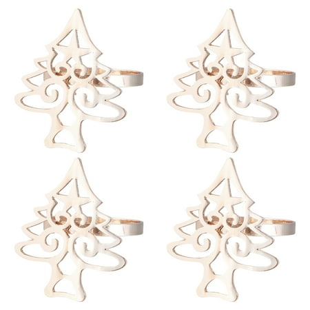 Etereauty 4Pcs Napkin Buckles Christmas Tree Shape Alloy Napkin Holders for Dinner
Etereauty 4Pcs Napkin Buckles Christmas Tree Shape Alloy Napkin Holders for Dinner