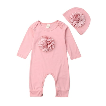 TheFound Newborn Baby Girls Clothes 3D Floral Romper Jumpsuit Overall Hat Outfits Set
TheFound Newborn Baby Girls Clothes 3D Floral Romper Jumpsuit Overall Hat Outfits Set