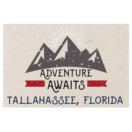 Tallahassee Florida Souvenir 2x3 Inch Fridge Magnet Adventure Awaits Design