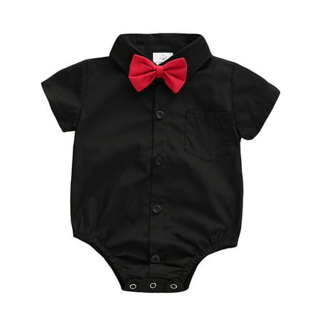 Newborn Baby Boys Clothes Baby Boys One-piece Romper Bodysuit Short Sleeve Romper Solid Color Romper Black 0-3 Months
Newborn Baby Boys Clothes Baby Boys One-piece Romper Bodysuit Short Sleeve Romper Solid Color Romper Black 0-3 Months
