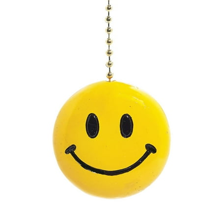 Sunny Yellow Iconic Smiley Face Decorative Ceiling Fan Light Pull 3 Dimensional
Sunny Yellow Iconic Smiley Face Decorative Ceiling Fan Light Pull 3 Dimensional