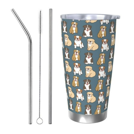 Cauagu Cartoon Bulldog 1 Pattern 20oz Tumbler Stainless Steel Vacuum Insulated Tumbler with Lid Insulated Coffee Mug Thermal Cup with Splash Proof Sliding Lid-Straw Three-piece Set
Cauagu Cartoon Bulldog 1 Pattern 20oz Tumbler Stainless Steel Vacuum Insulated Tumbler with Lid Insulated Coffee Mug Thermal Cup with Splash Proof Sliding Lid-Straw Three-piece Set
