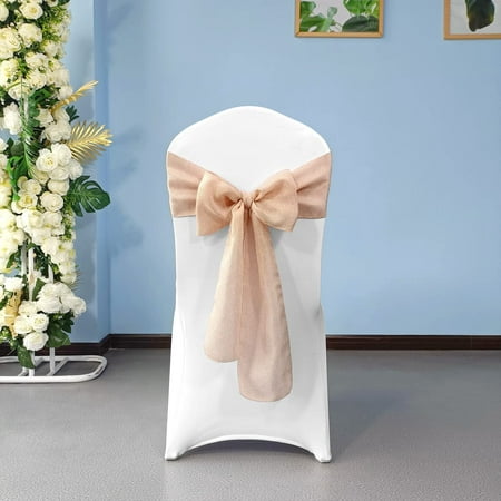 

Trimming Shop Hessian Chair Sashes 22cm x 280cm Rustic Jute Burlap Vintage Wedding Party Decoration Vintage Wedding Table Runner Sash Blush Pink 10pcs