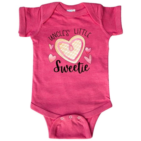 Inktastic Uncle s Little Sweetie with Pink Heart Cookie Gift Baby Boy or Baby Girl Bodysuit
Inktastic Uncle s Little Sweetie with Pink Heart Cookie Gift Baby Boy or Baby Girl Bodysuit