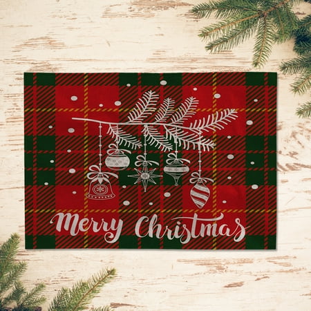 Exquisite Workmanship Table Cover Heat Insulation Flax Christmas Classic Pattern Place Mat for Home
Exquisite Workmanship Table Cover Heat Insulation Flax Christmas Classic Pattern Place Mat for Home