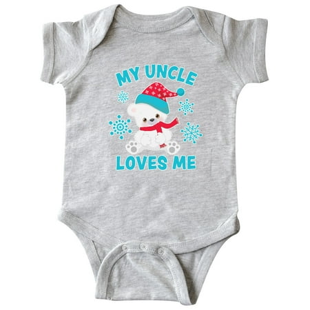 Inktastic Polar Bear My Uncle Loves Me in Santa Hat with Snowflakes Gift Baby Boy or Baby Girl Bodysuit
Inktastic Polar Bear My Uncle Loves Me in Santa Hat with Snowflakes Gift Baby Boy or Baby Girl Bodysuit