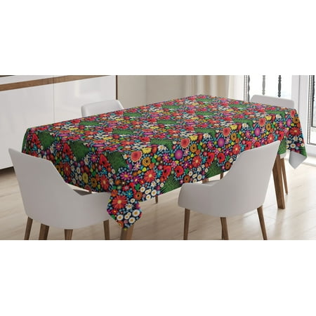 Floral Tablecloth Colorful Spring Wildflowers Demonstration with Asters Chamomiles and Fern Leaves Rectangular Table Cover for Dining Room Kitchen Decor 60 X 90 Multicolor by Ambesonne
Floral Tablecloth Colorful Spring Wildflowers Demonstration with Asters Chamomiles and Fern Leaves Rectangular Table Cover for Dining Room Kitchen Decor 60 X 90 Multicolor by Ambesonne