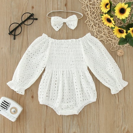 NIUREDLTD Baby Girls Cotton Autumn Long Sleeve Romper Bodysuit Headbands Clothes
NIUREDLTD Baby Girls Cotton Autumn Long Sleeve Romper Bodysuit Headbands Clothes