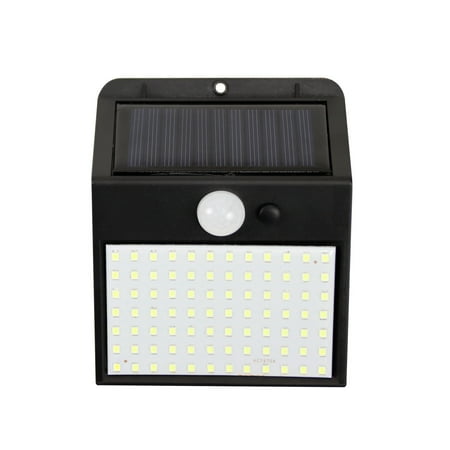 3 Sided 170LED PIR Motion Sensor Sunlight Control Solar Street Lamp