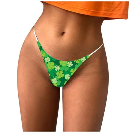 BIZIZA Sexy No Show G-String Thongs for Women T-Back Panties Tangas Print Stretch Underwear Green M
BIZIZA Sexy No Show G-String Thongs for Women T-Back Panties Tangas Print Stretch Underwear Green M
