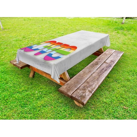Pride Outdoor Tablecloth Rainbow Colored Love Sign on Wooden Backdrop LGBT Homosexuality Community Culture Decorative Washable Fabric Picnic Table Cloth 58 X 84 Inches Multicolor by Ambesonne
Pride Outdoor Tablecloth Rainbow Colored Love Sign on Wooden Backdrop LGBT Homosexuality Community Culture Decorative Washable Fabric Picnic Table Cloth 58 X 84 Inches Multicolor by Ambesonne
