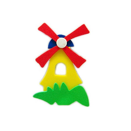 Dutch Poly Windmill Kitchen Magnet Yellow